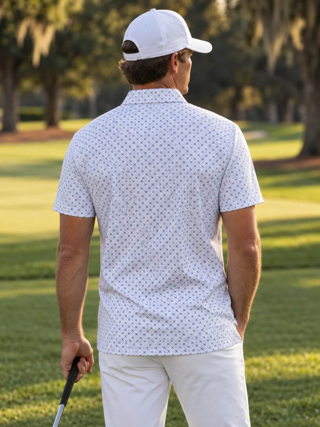 Crossed Clubs Performance-Golf-Poloshirt