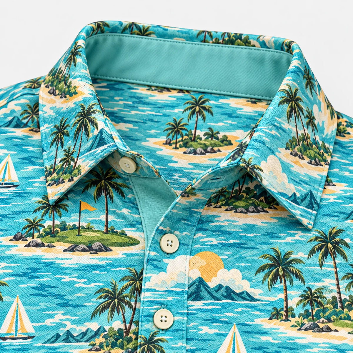 Island Green Golf-Poloshirt