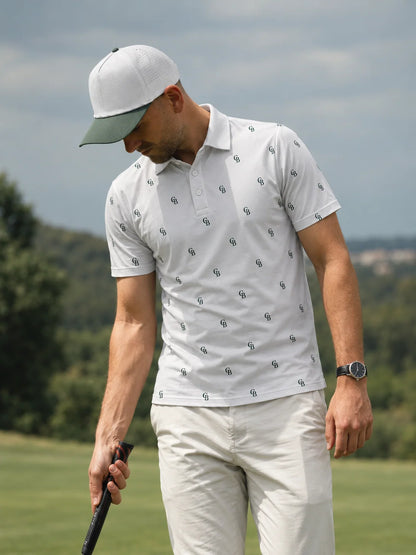 CB Logo Performance-Golf-Poloshirt