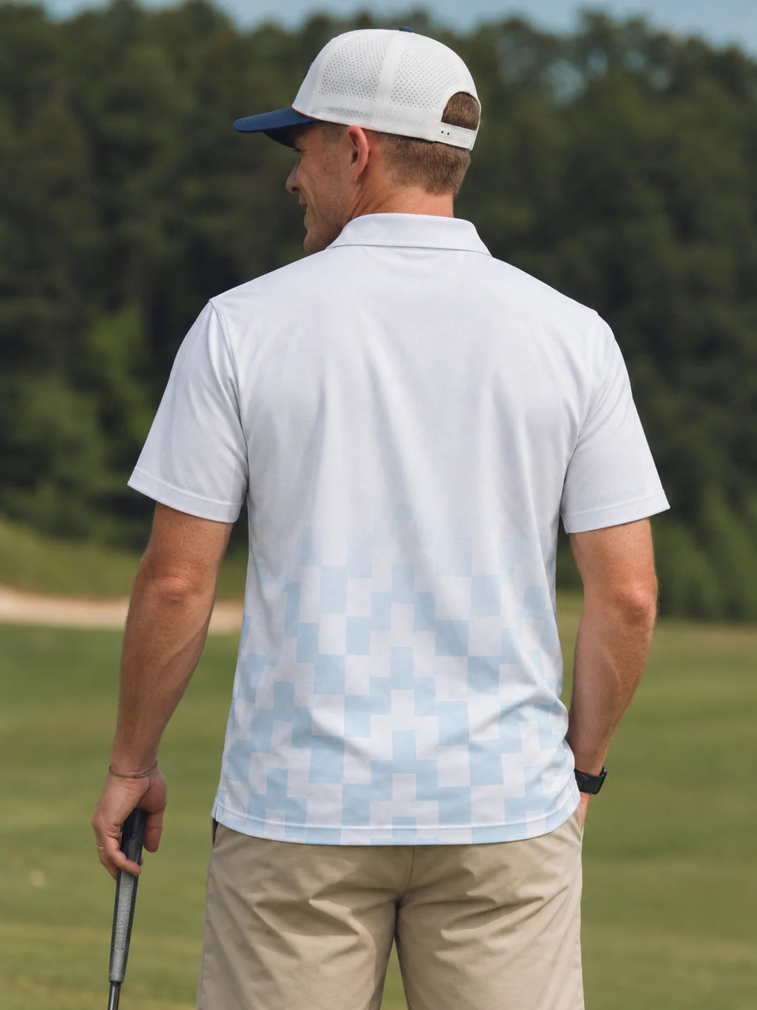 Sky Fairway Fade Performance-Poloshirt