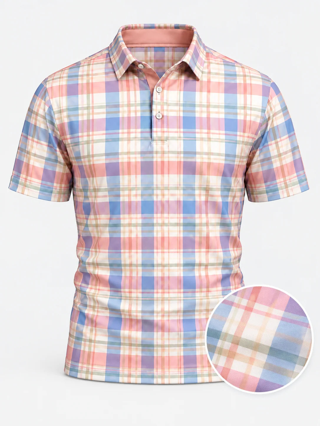 Resort Plaid Performance-Golf-Poloshirt